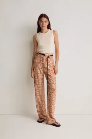 Multi-Color Shawl Pattern Palazzo Pants