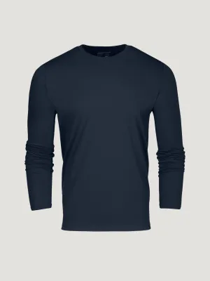 Navy Performance Long Sleeve Crew FINAL SALE