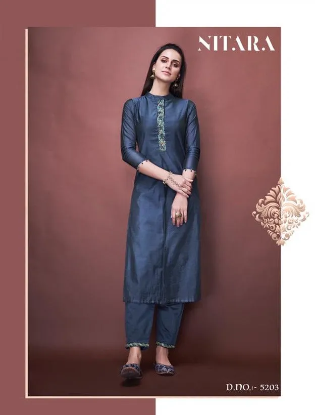 Nitara Presents Angelica Pure Cotton Casual Wear Kurtis And Pants
