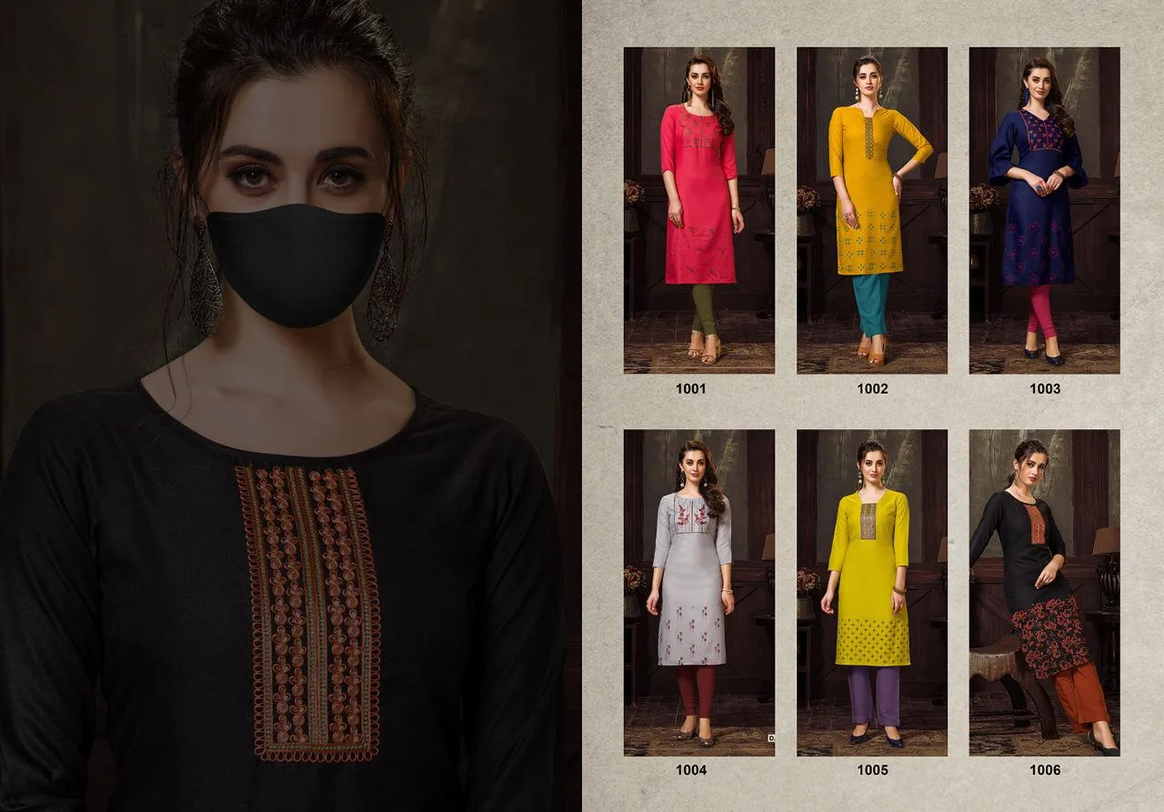 Nitisha Nx Presents Chingari Cotton Casual Wear Kurtis Collection