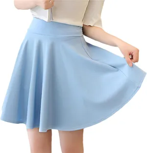 OFFSUM Womens Short Skirts - Womens Summer Mini Pleated Skirts Fashion Korean Style Casual Comfortable High Waist Ele