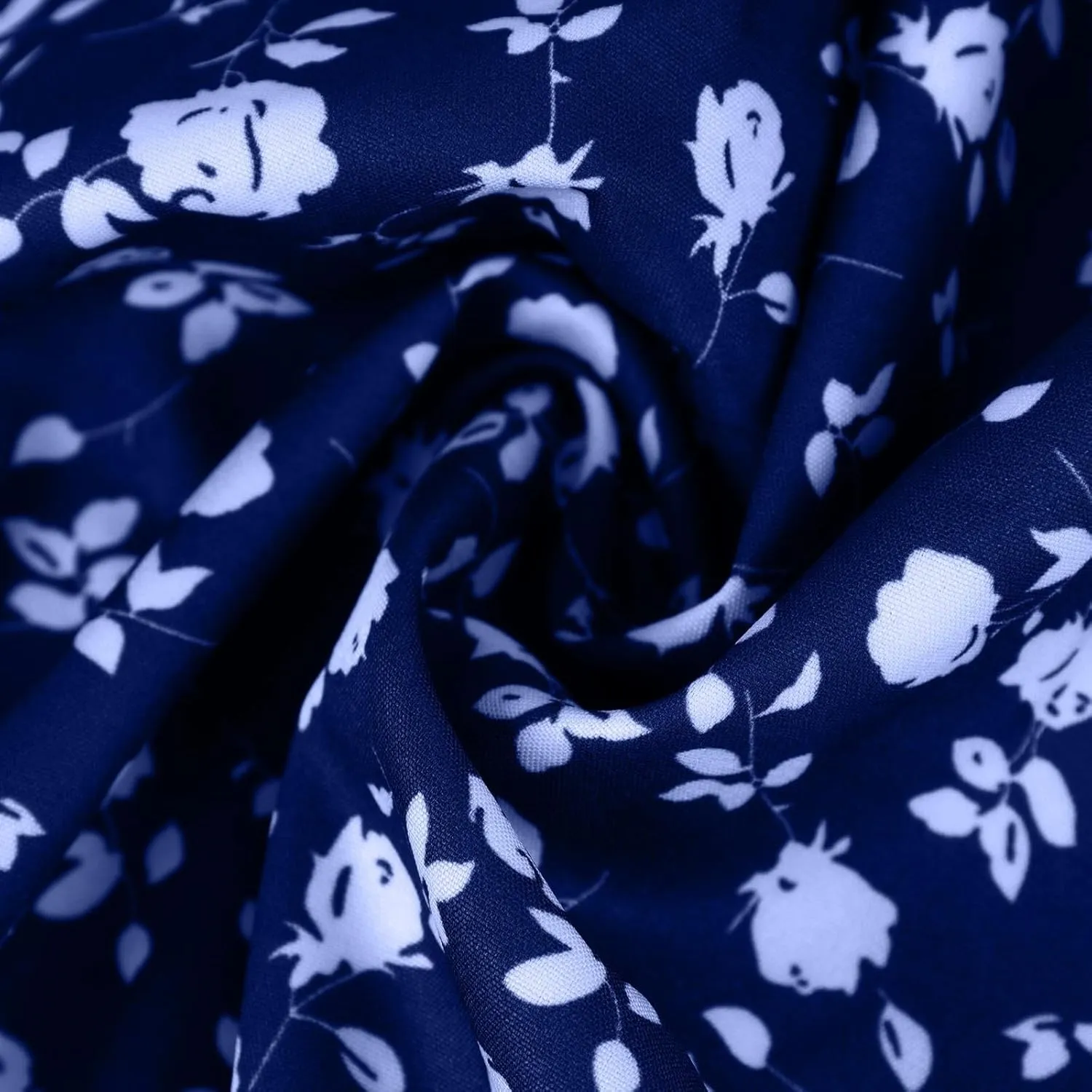 Plus Size Boho Floral A-Line Dress Women Summer Wrap V Neck Belted Midi Dress Casual Elegant Flowy Photograph Dress