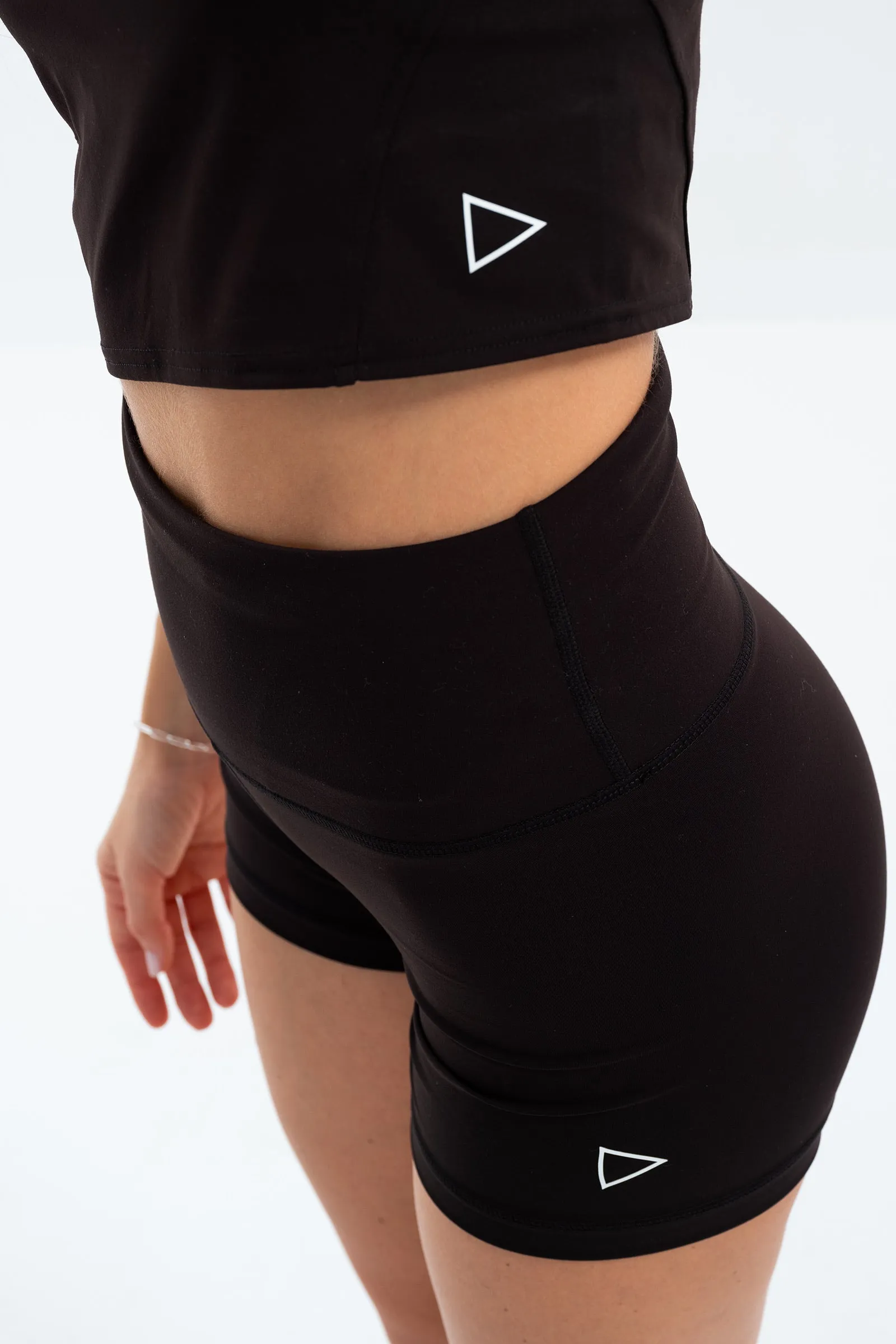 Racer Back Crop Top - Essential Motion Activewear -  Bristol Black