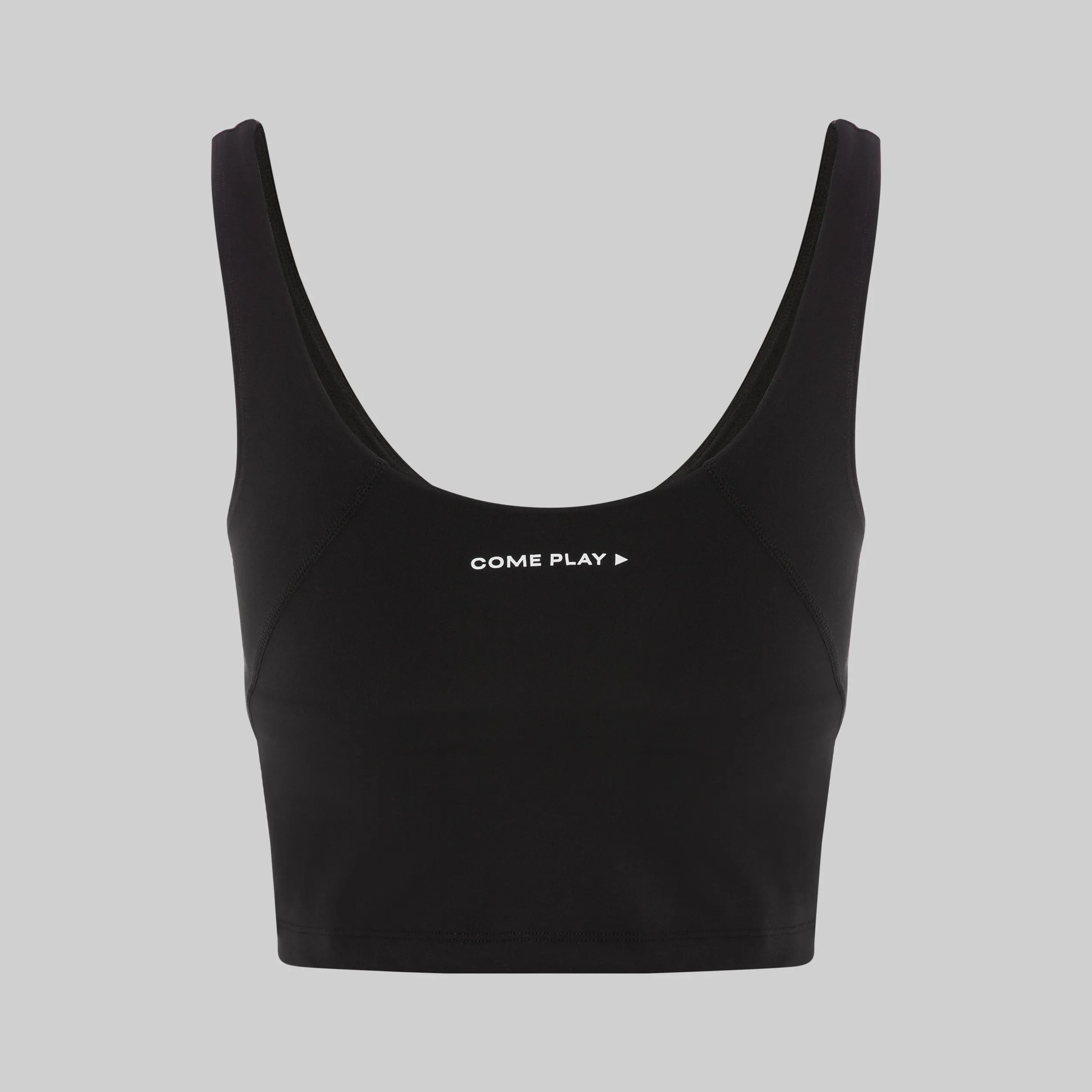 Racer Back Crop Top - Essential Motion Activewear -  Bristol Black