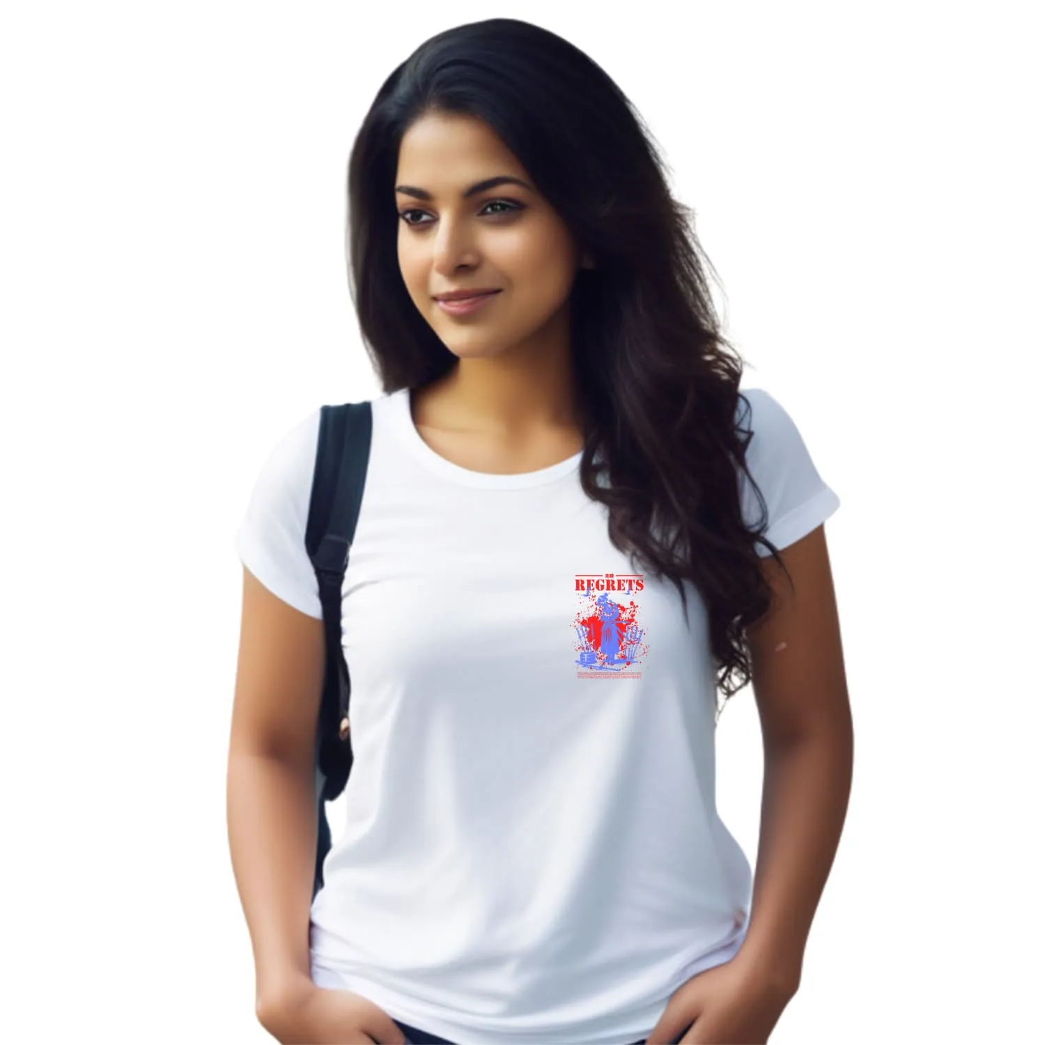 Regrets Womens cotton printed T-shirt