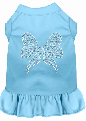 Rhinestone Bow Dress Baby Blue Xxl