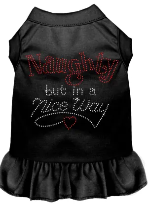 Rhinestone Naughty But In A Nice Way Dress Black 4x