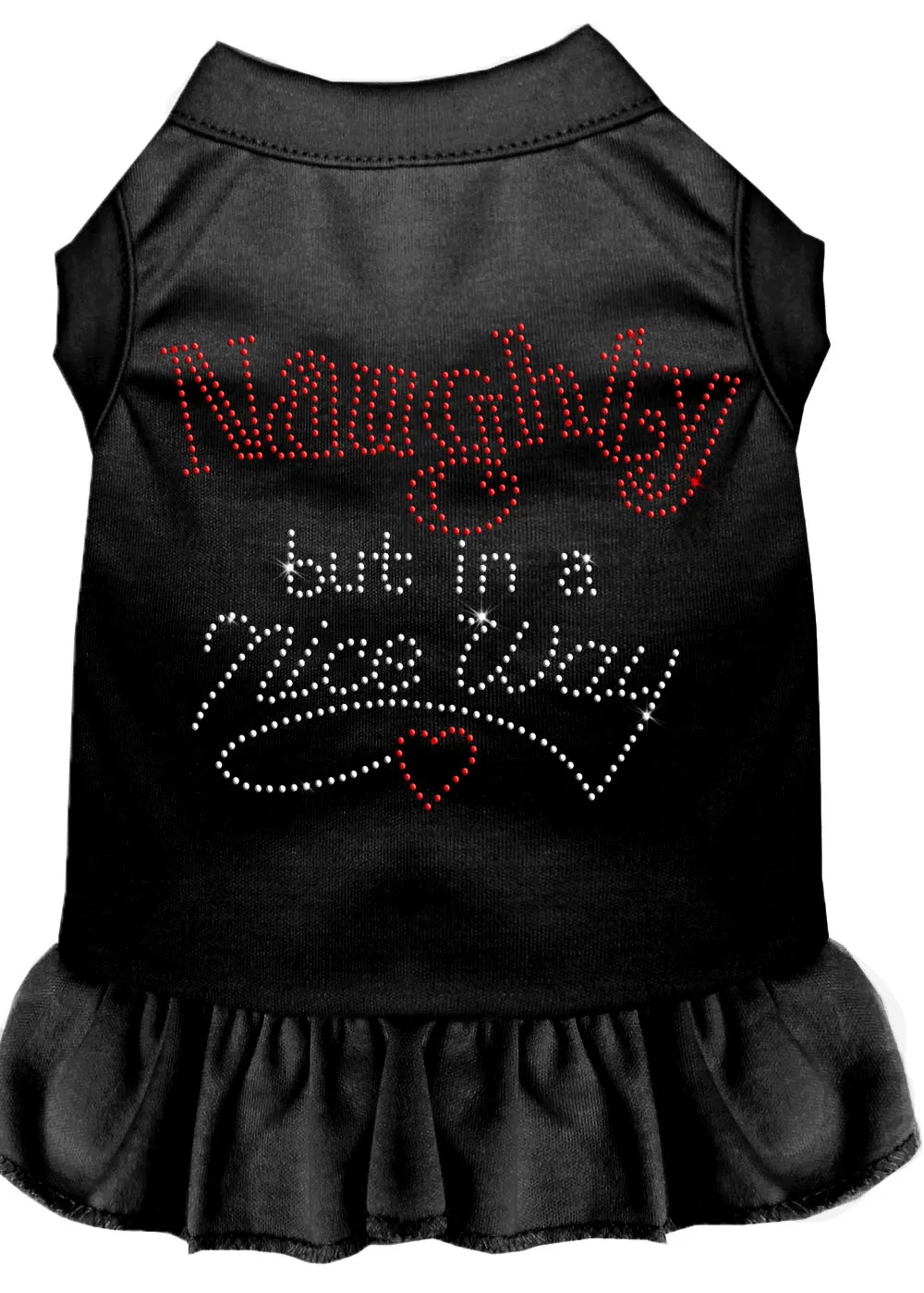 Rhinestone Naughty But In A Nice Way Dress Black 4x