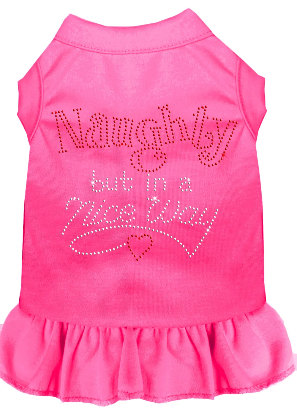 Rhinestone Naughty But In A Nice Way Dress Bright Pink Xxl