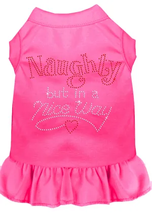 Rhinestone Naughty But In A Nice Way Dress Bright Pink Xxl