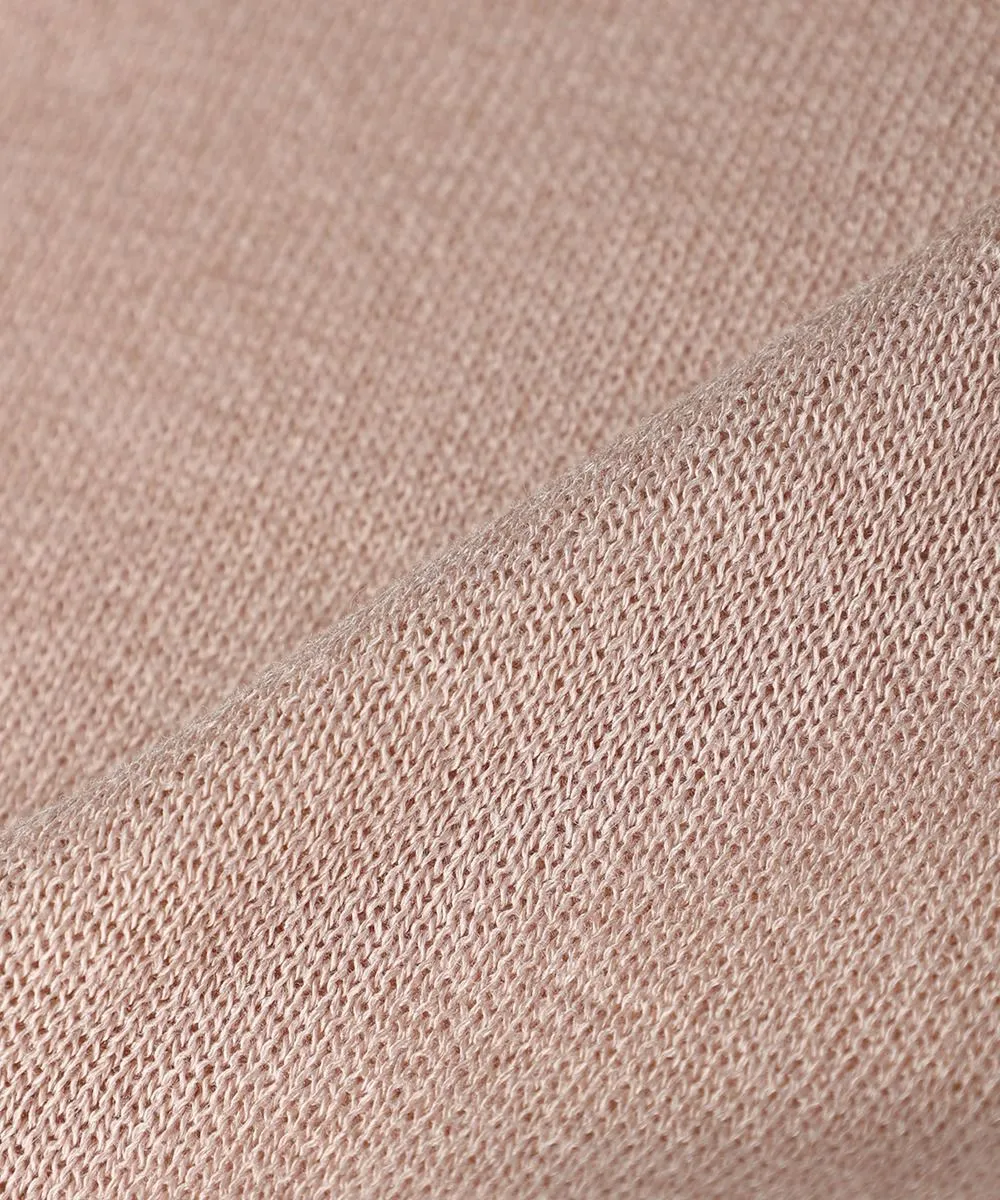 Rose Painted Button Sheer Knit Cardigan