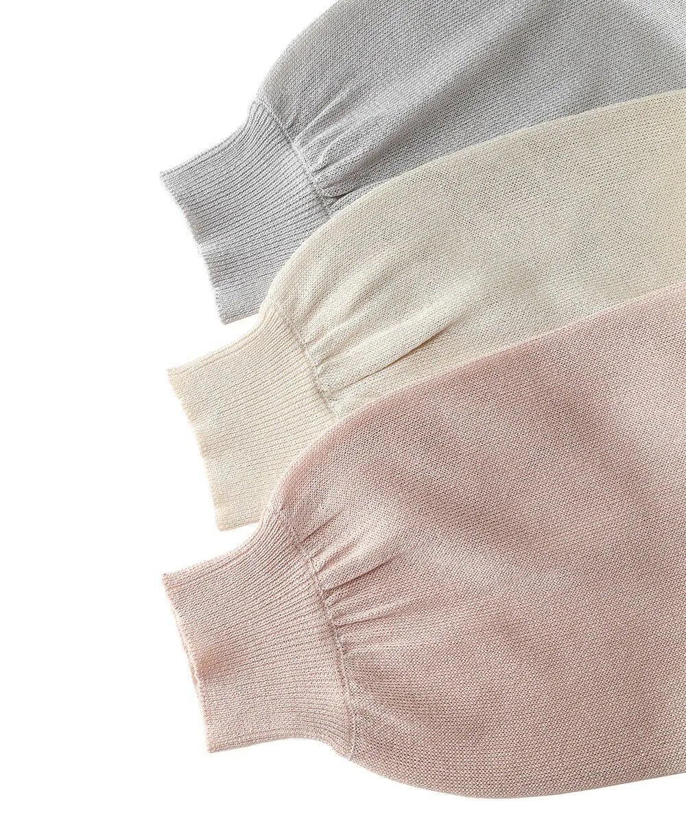 Rose Painted Button Sheer Knit Cardigan