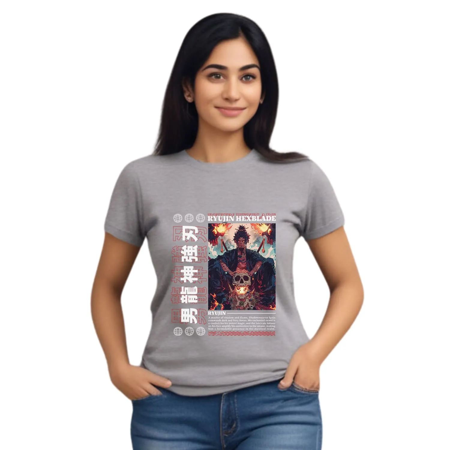 Ryujin hexblade Womens cotton printed T-shirt