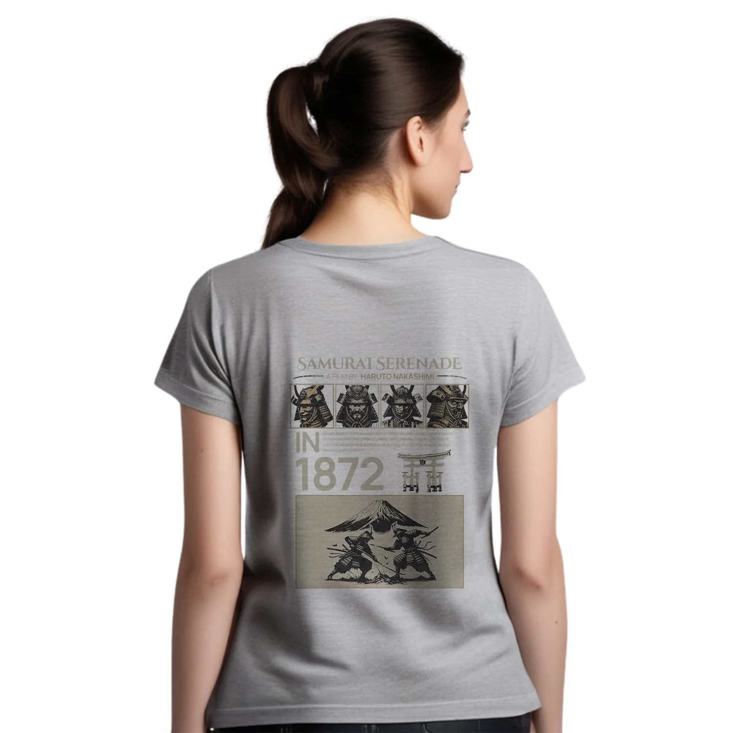 Samurai serenade Womens cotton printed T-shirt