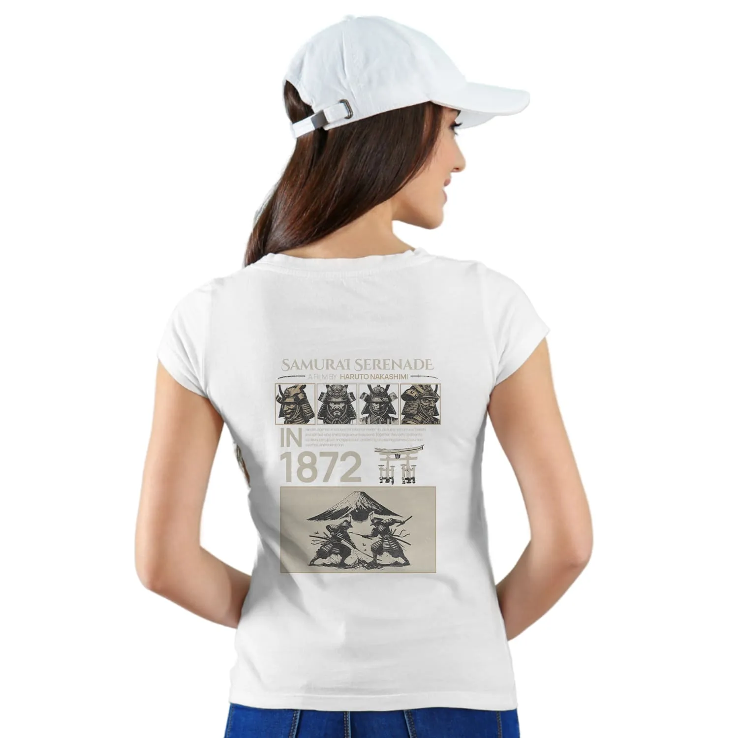 Samurai serenade Womens cotton printed T-shirt