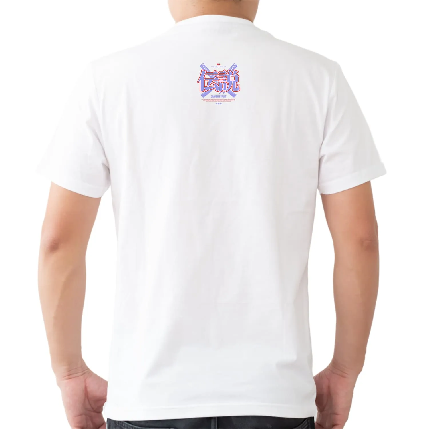 Samurai spirit Mens cotton printed T-shirt