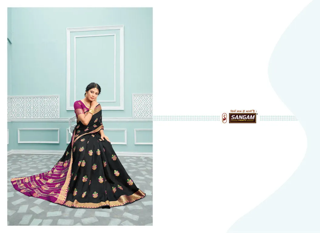 Sangam Prints Presents Palak Cotton Printed Casual Wear Sarees