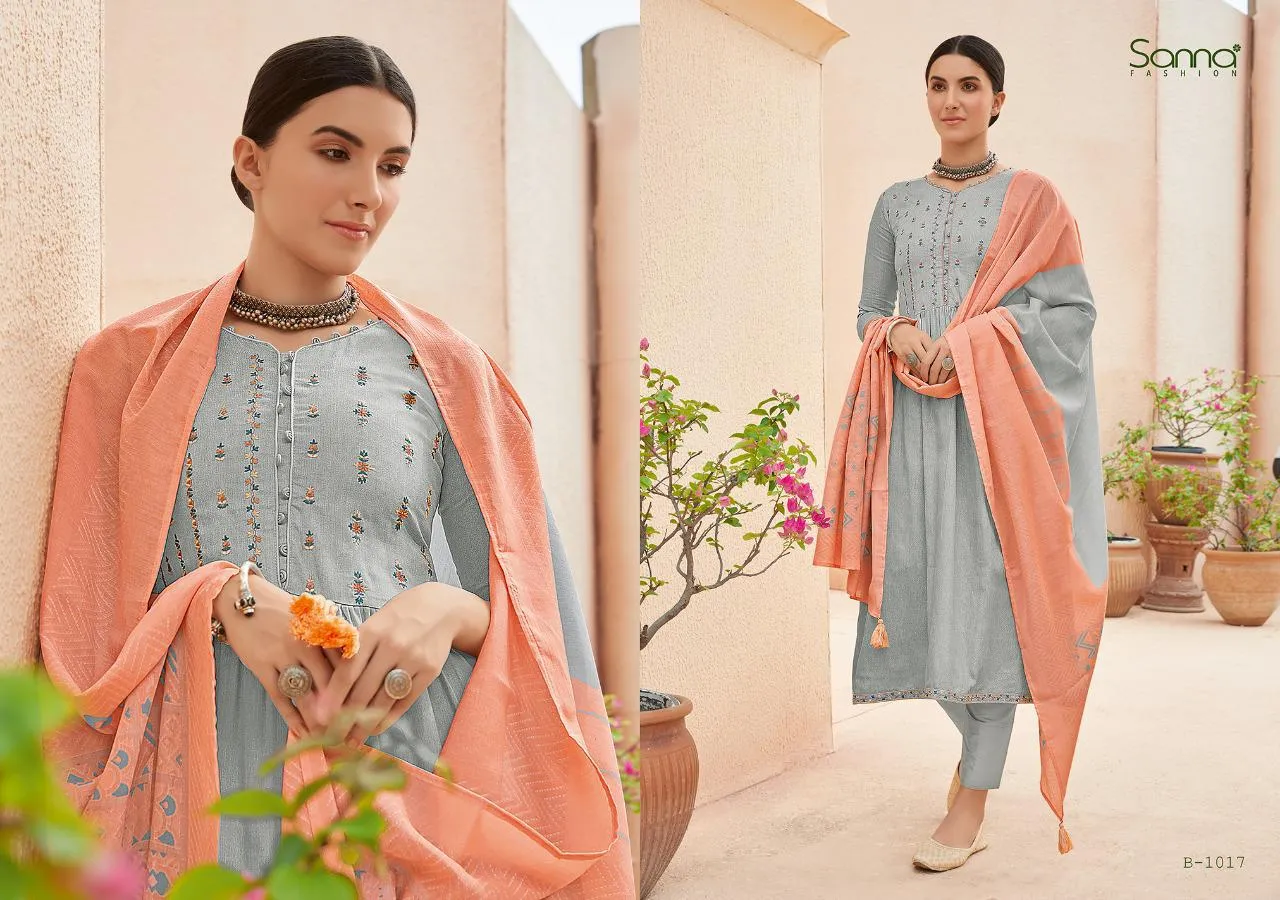 Sanna Presents Benazir Cotton Casual Wear Salwar Suits