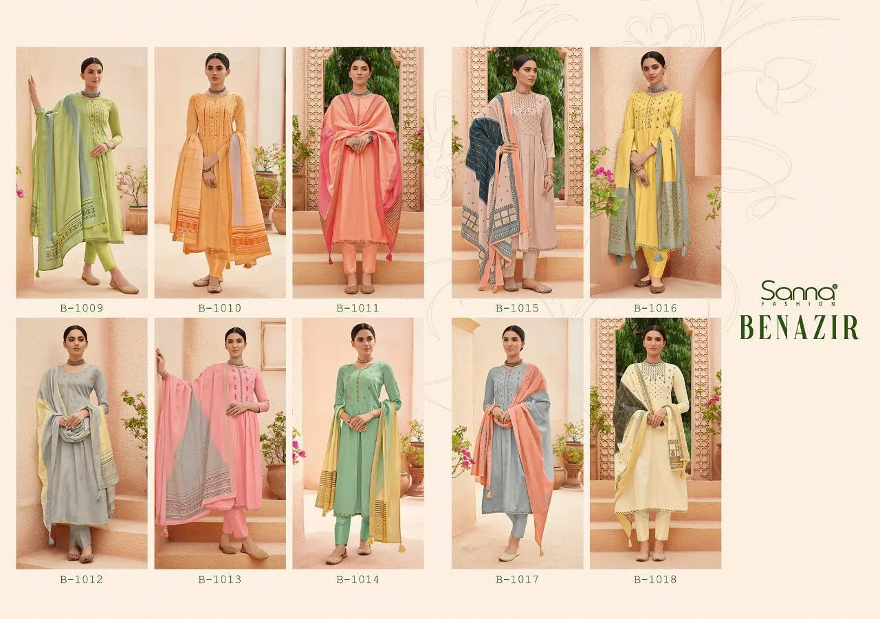 Sanna Presents Benazir Cotton Casual Wear Salwar Suits