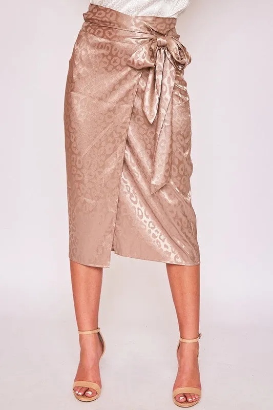 Satin Wrap Skirt