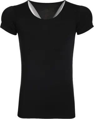 Shaper Fake Muscle T-Shirt for Men, Comfortable Ice Silk Shoulders Padded Undershirts, for Wedding Party Daily Wear
