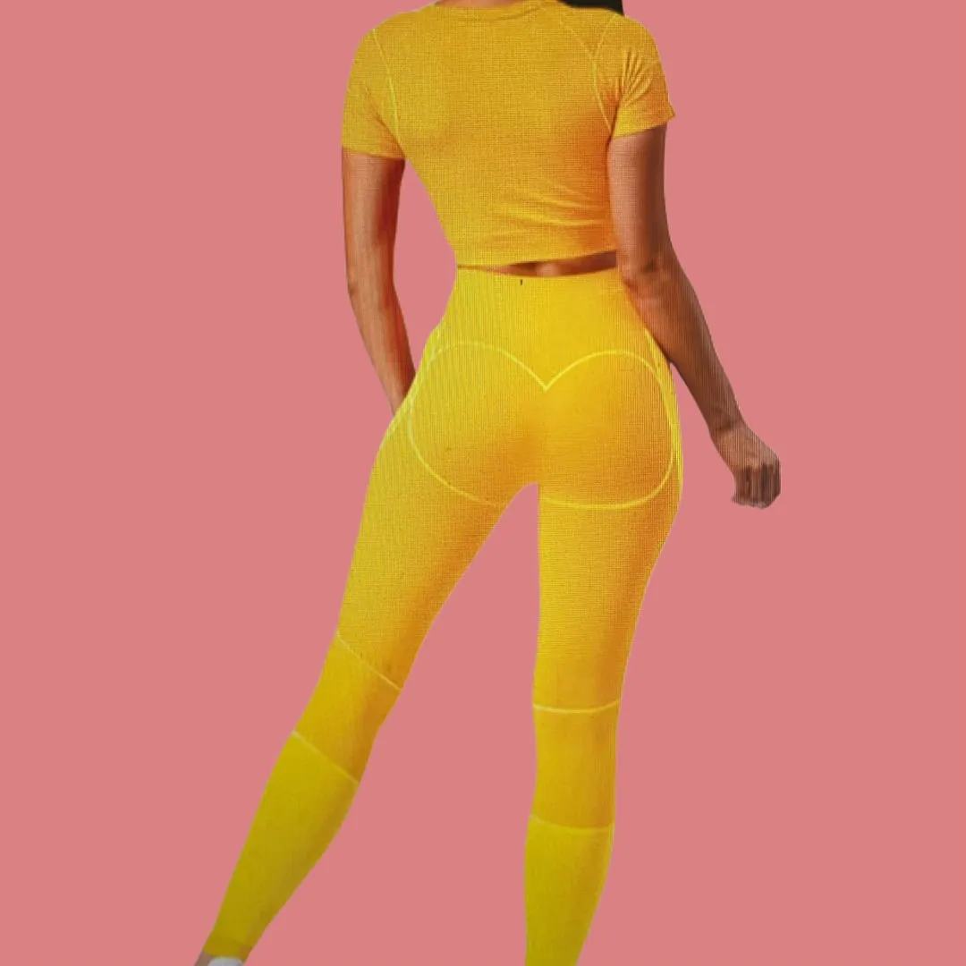 Shelly-ann Activewear Set (Yellow)