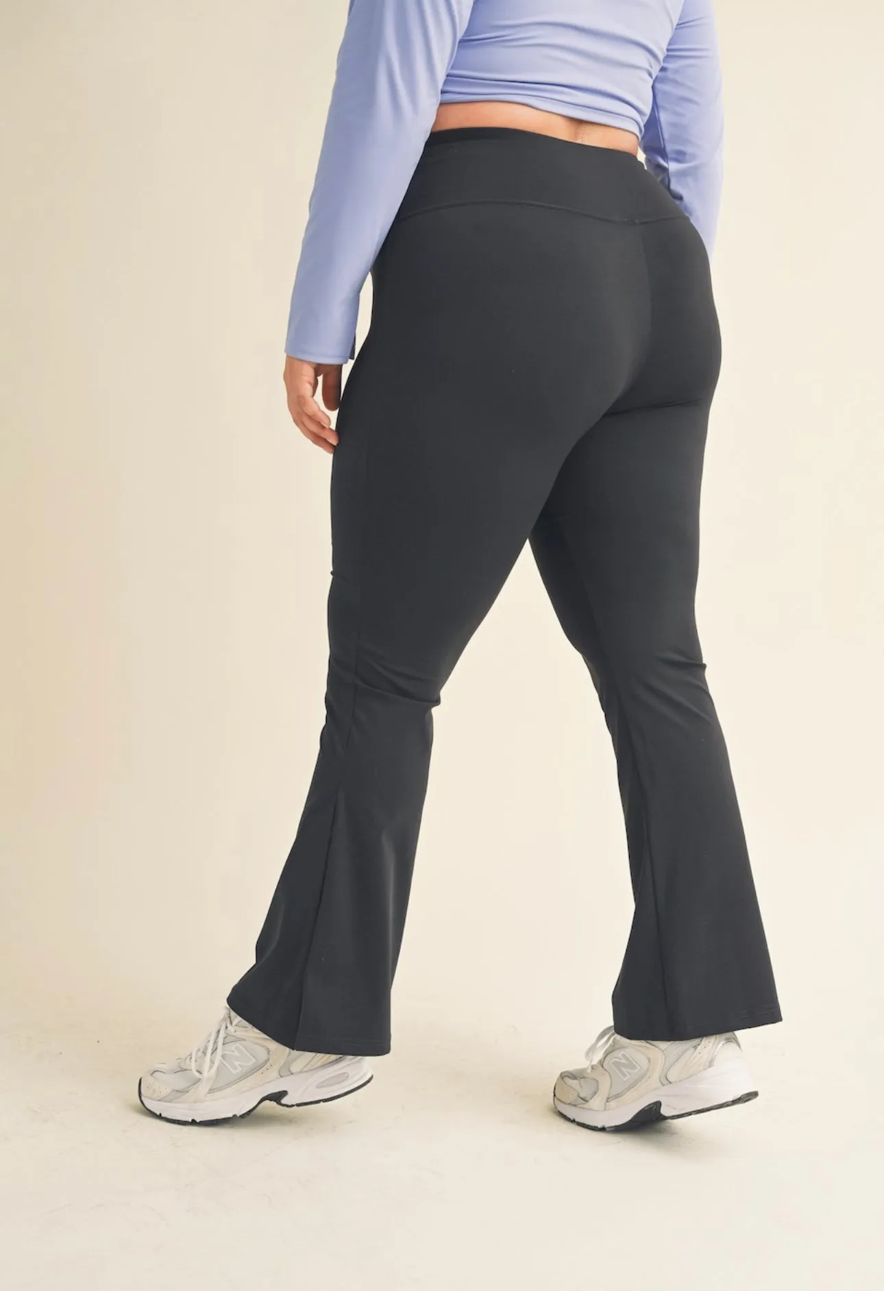 Side Split flare Leggings Plus