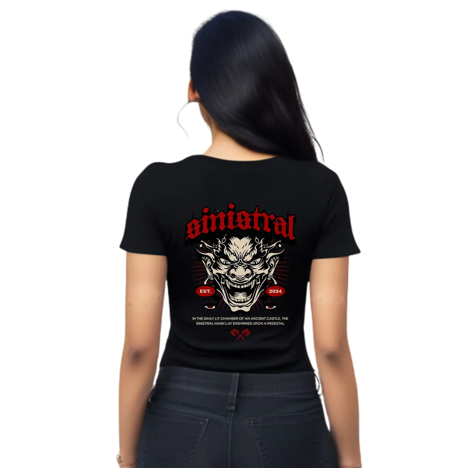 Sinistral Womens cotton printed T-shirt