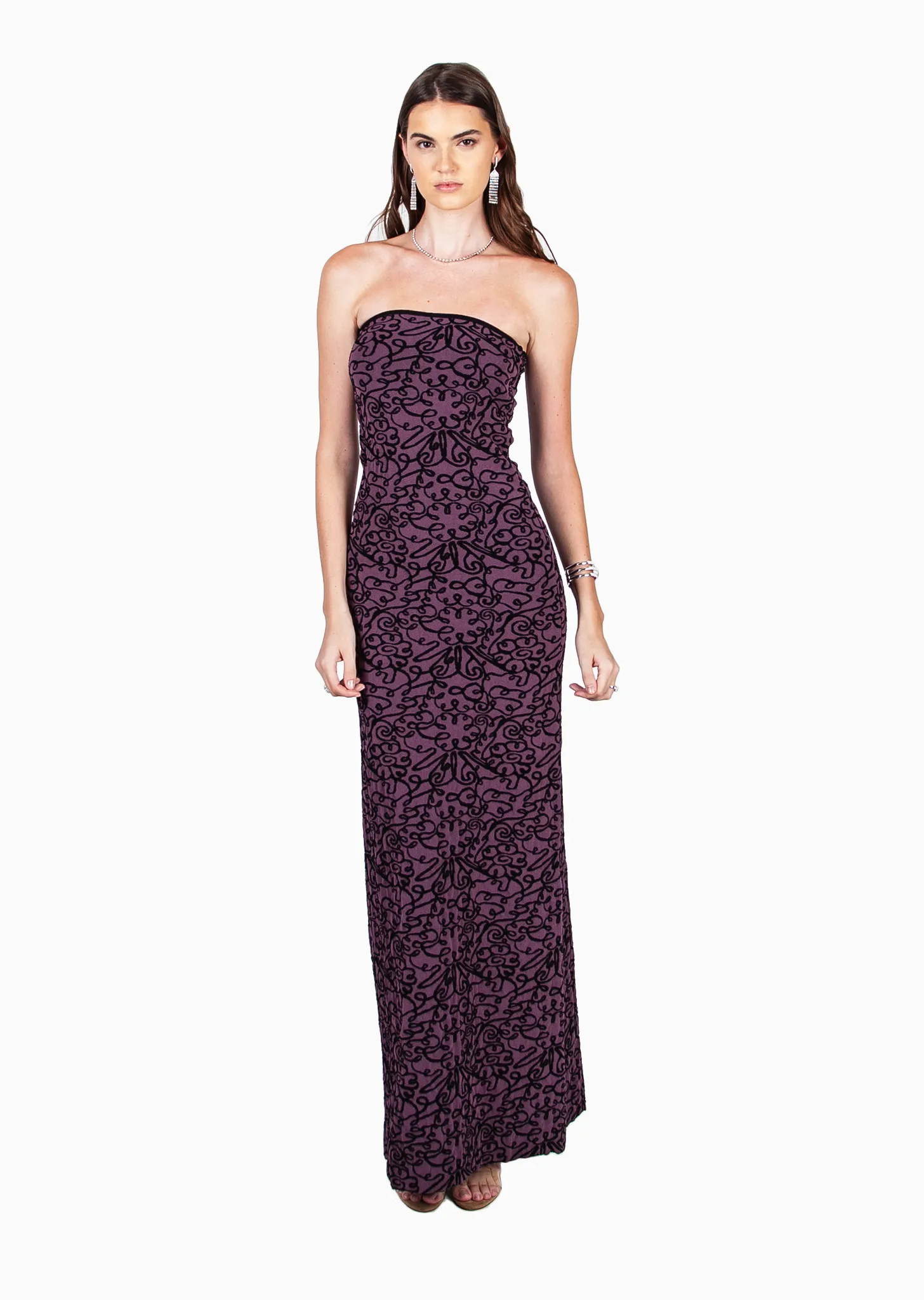 Siobhan - Elegant Strapless Evening Gown