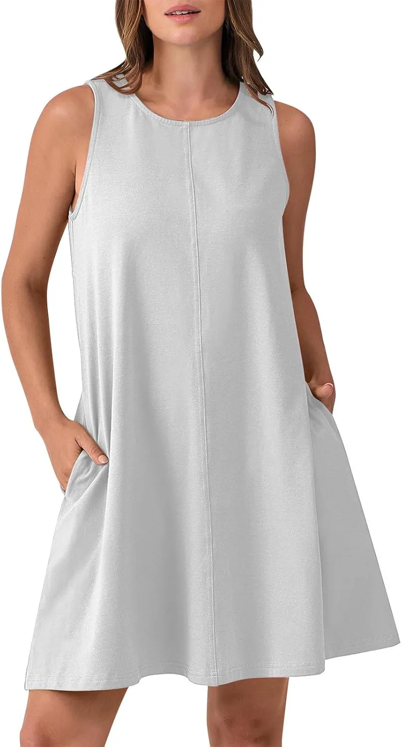 Summer Dresses for Women 2025 Vacation Boho Beach Backless Cover Up Ruffle Mini Dress Casual Loose Flowy Sun Dress