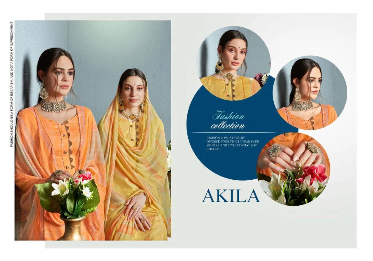 Sweety Presents Akila Satin Cotton Casual Wear Salwar Suits