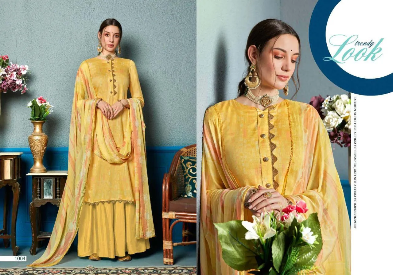Sweety Presents Akila Satin Cotton Casual Wear Salwar Suits