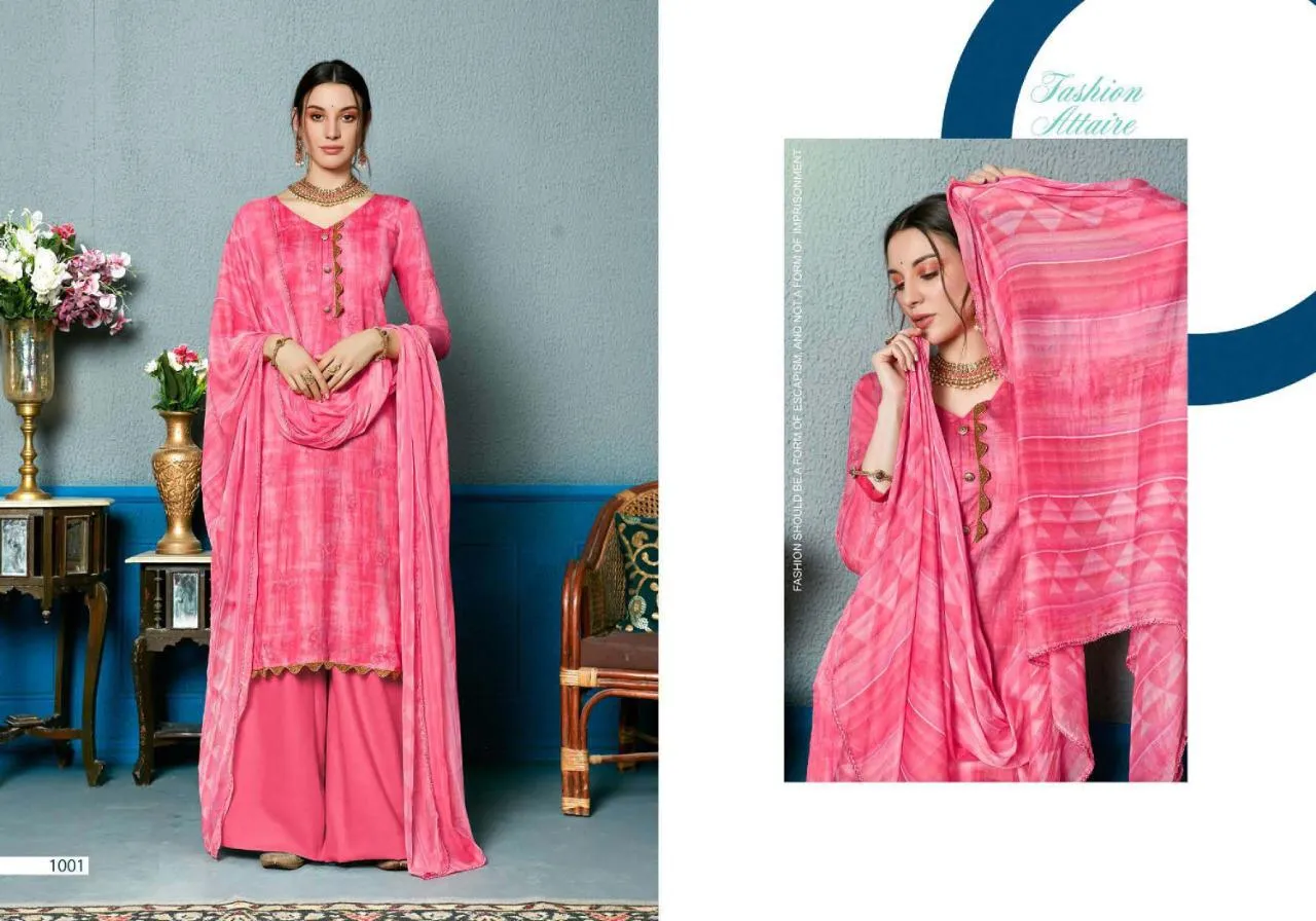 Sweety Presents Akila Satin Cotton Casual Wear Salwar Suits