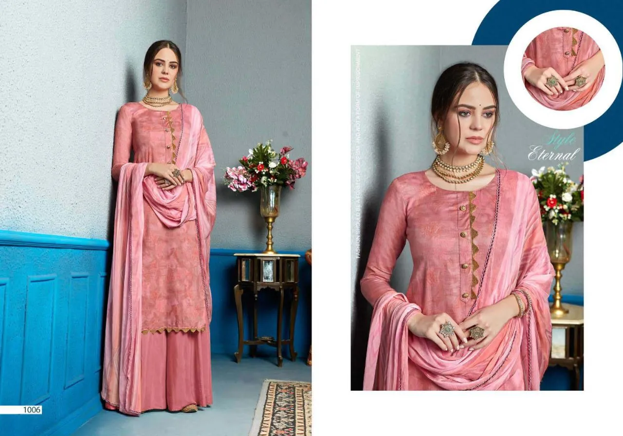 Sweety Presents Akila Satin Cotton Casual Wear Salwar Suits