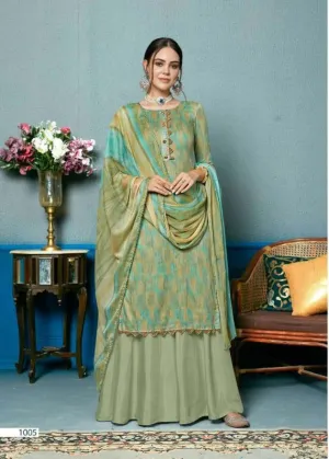 Sweety Presents Akila Satin Cotton Casual Wear Salwar Suits