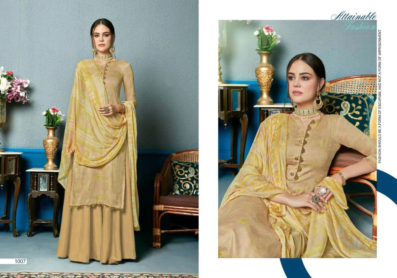 Sweety Presents Akila Satin Cotton Casual Wear Salwar Suits