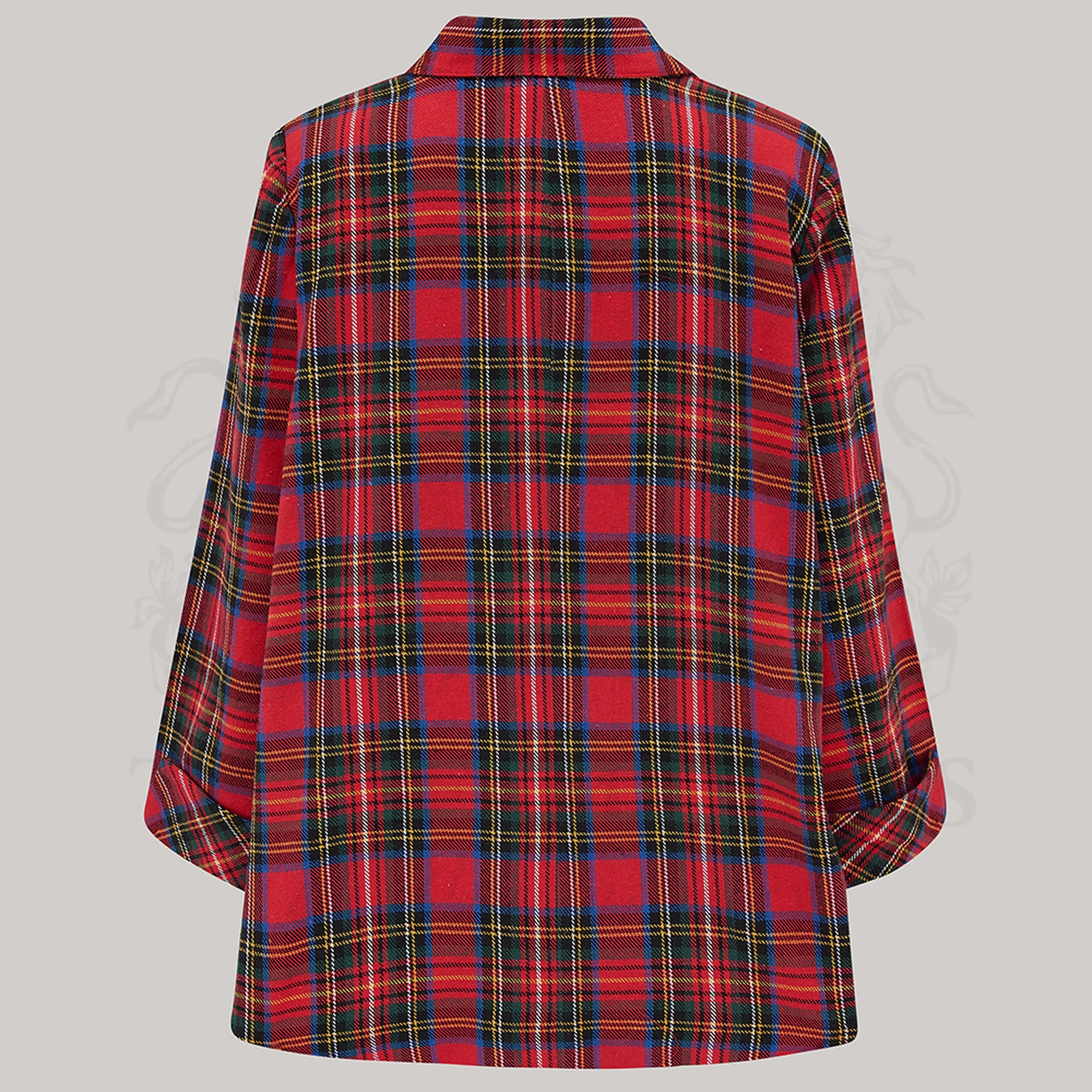 Swing Jacket in Red Plaid Tartan