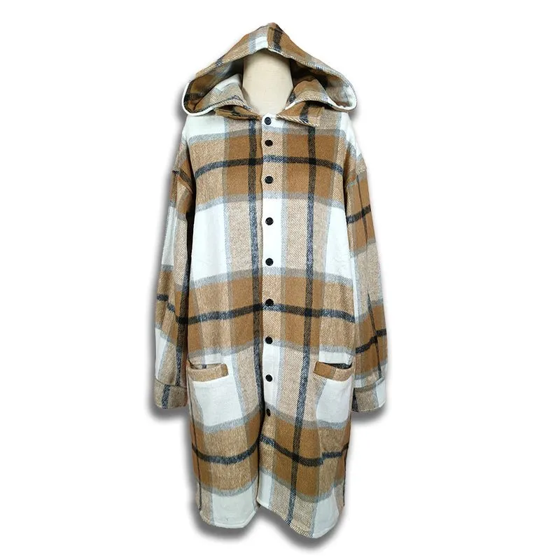 Tarrakoota hooded Unisex 3/4 Coat
