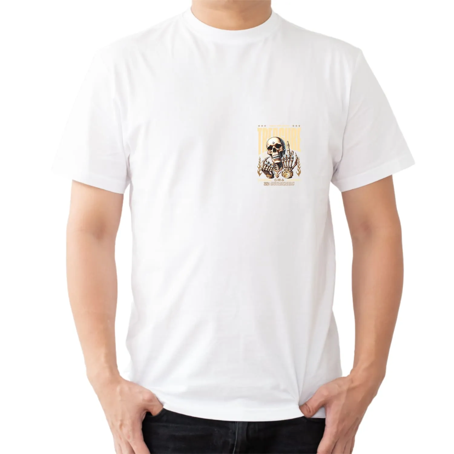 Treasure Mens cotton printed T-shirt