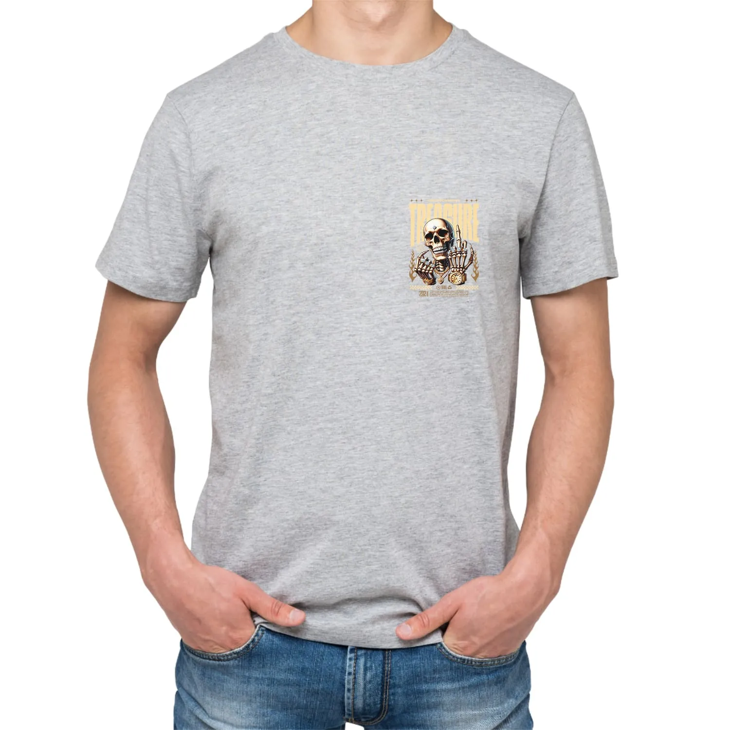 Treasure Mens cotton printed T-shirt