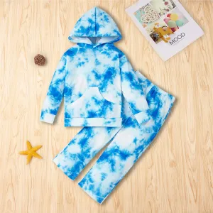 Unisex Tie Dye Hooded Long Sleeve Jumper & Pants Kids Wholesale Clothing