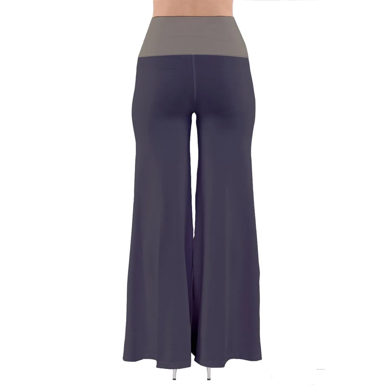 Vampire Art Grunge Charcoal & Khaki Vintage Palazzo Pants