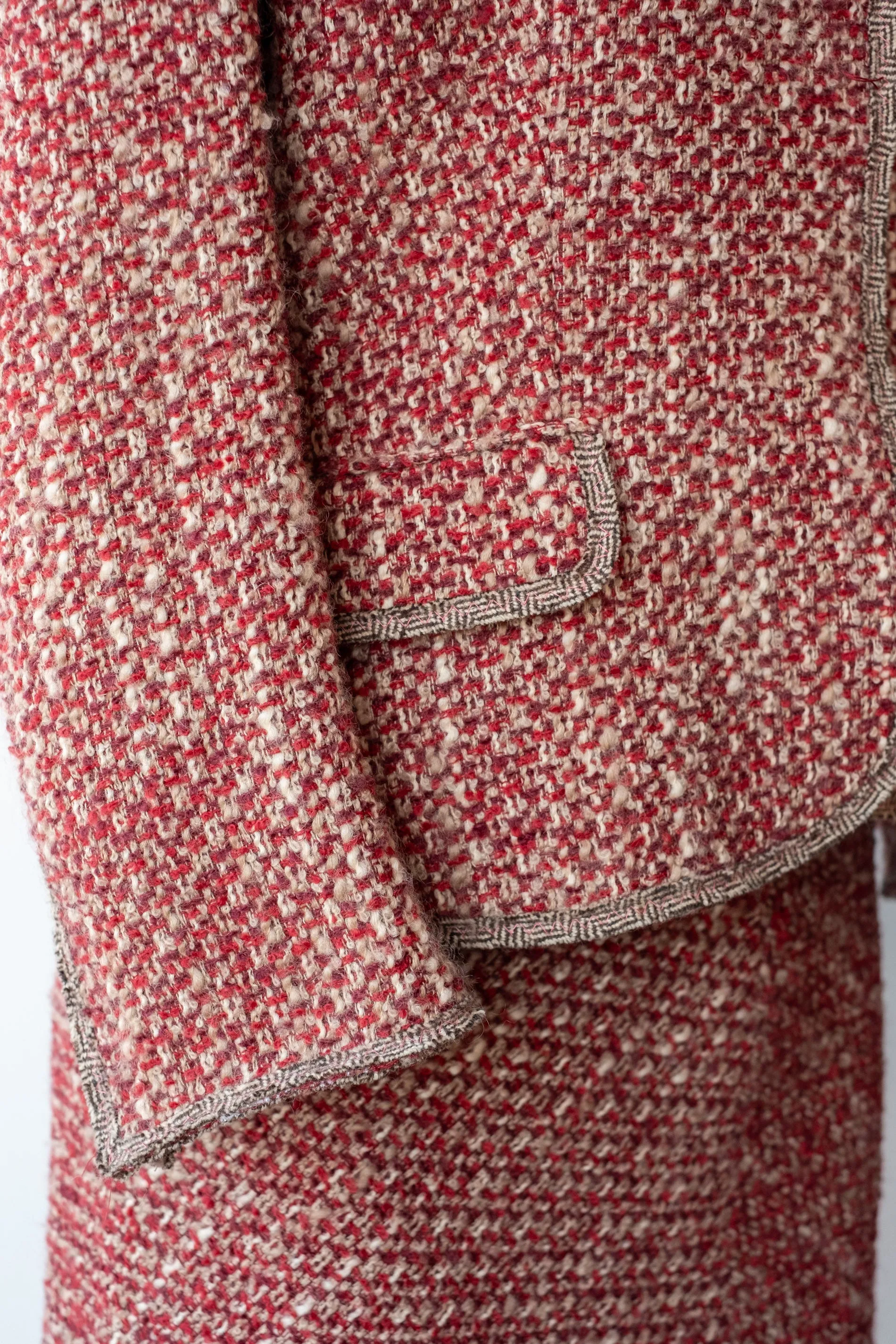 Vintage Moschino Tweed Blazer and Skirt Set