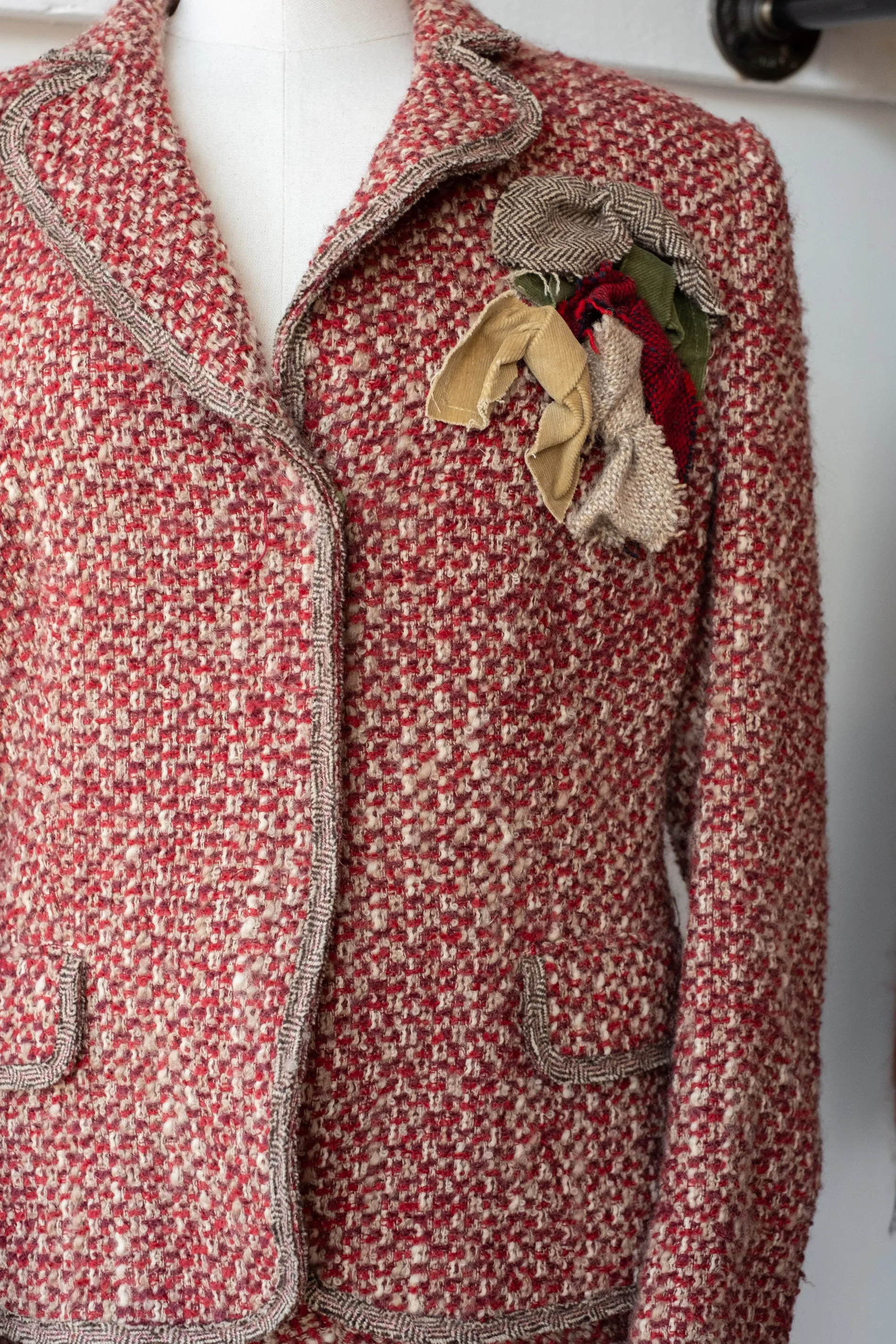 Vintage Moschino Tweed Blazer and Skirt Set