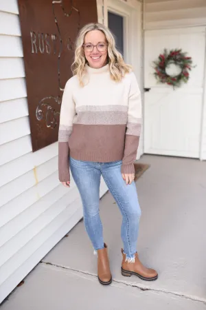 Warm Ambience Mock Neck Sweater