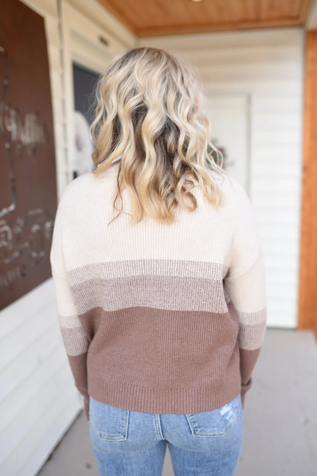 Warm Ambience Mock Neck Sweater