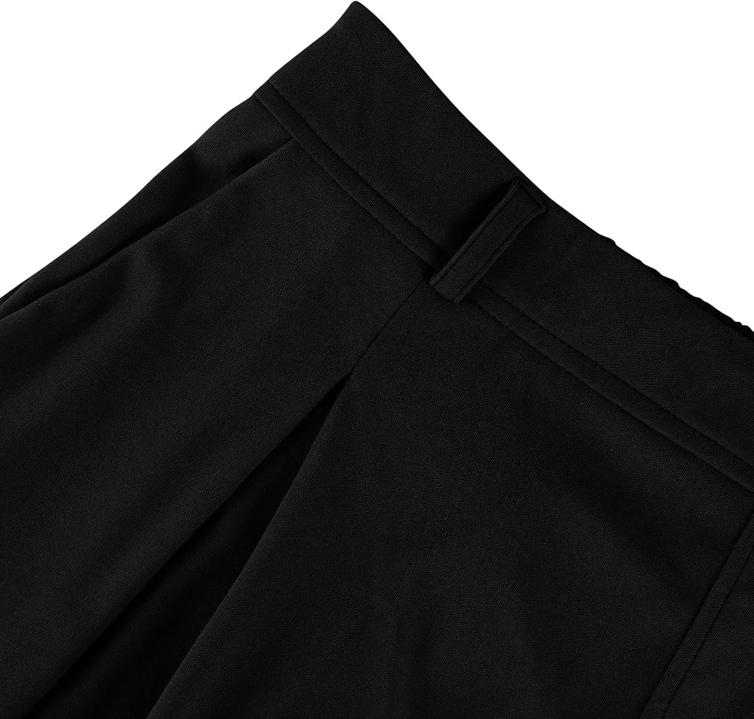 Wide Leg Pants for Women Stretchy Palazzo Pants High Elastic Waisted Button Down Long Trousers