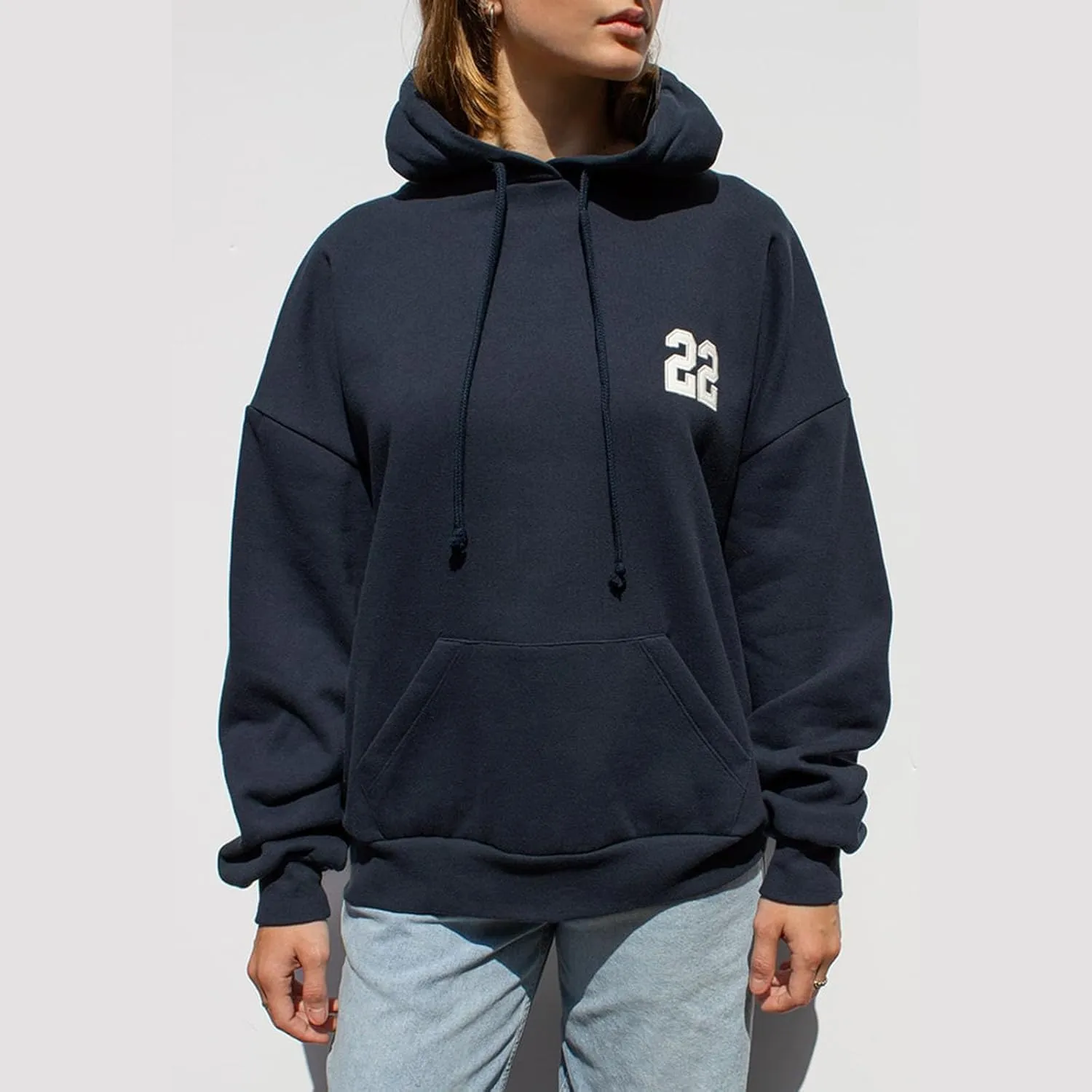 Women Oversized Graphic Hoodie Y2k Teen Girls Preppy Sweatshirt Long Sleeve Hooded Pullover Top Loose Aesthetic