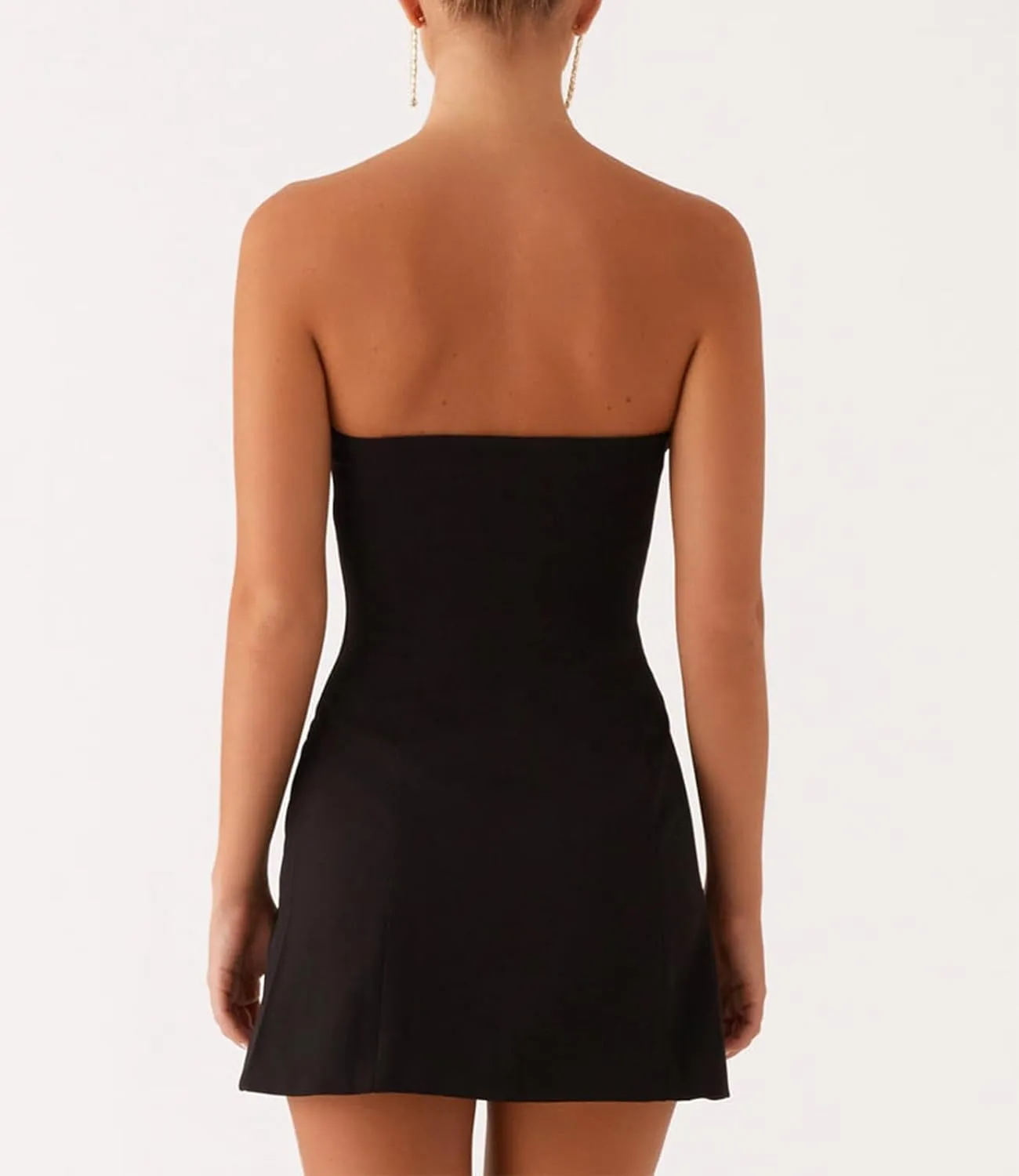 Women's Elegant Strapless Tube Ruched Bodycon 3D Floral Tassels Mini Dress Party Cocktail Dresses