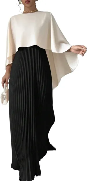 Women's Long Dresses Elegant Pleated Dress Women